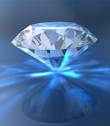 Das Bild zeigt einen Diamanten.